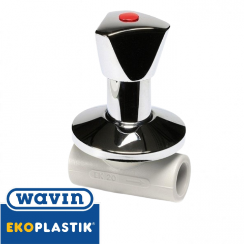 Вентиль Lux під штукатурку Wavin Ekoplastik 20 Вентиль Lux під штукатурку Wavin Ekoplastik 20