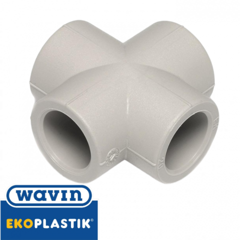 Поліпропіленовий хрест Wavin Ekoplastik 32 Поліпропіленовий хрест Wavin Ekoplastik 32
