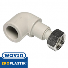 Коліно з накидною гайкою Wavin Ekoplastik (КНГ) 20x1/2'' Коліно з накидною гайкою Wavin Ekoplastik (КНГ) 20x1/2''