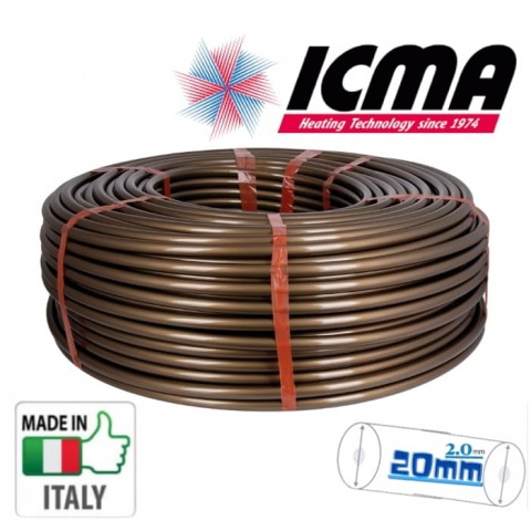 Труба для теплої підлоги ICMA 20х2.0 мм PEX-A з кисневим бар'єром