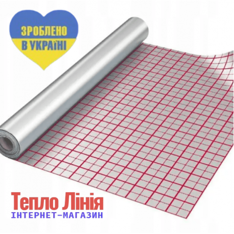 Фольга з розміткою для теплої підлоги 35мкр 50м (Україна)